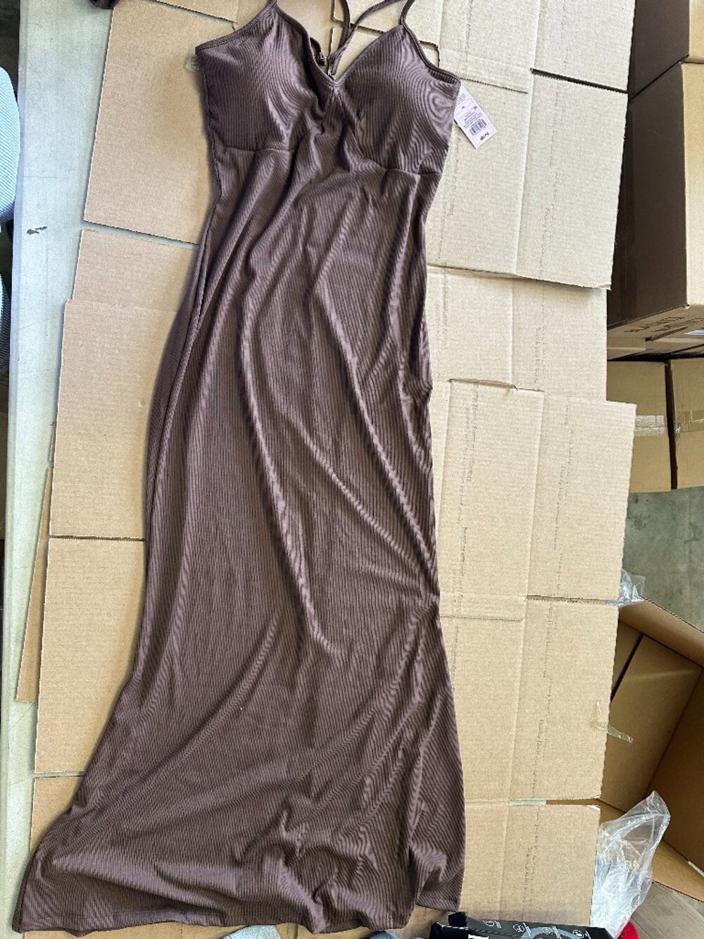 NWT Wild Fable Dark Brown Bodycon Knit Dress